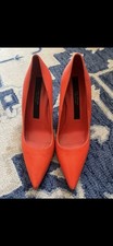 Via Spiga Pointed Toe Kitten Heel Pumps - Women Color: Red Size: 7.5