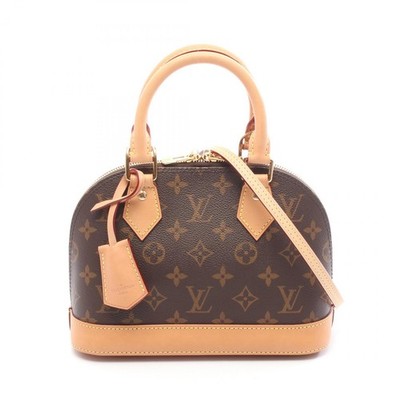Louis Vuitton Alma handbag canvas leather Monogram brown