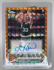 Larry Bird 2023 Topps Chrome #CG-LB Orange Geometric Refractor Auto 6/25
