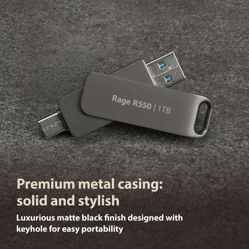 Patriot R550 1TB USB 3.2 Type-C/Type-A OTG Flash Drive Smartphone PC MAC Tablet - Image 4 of 4