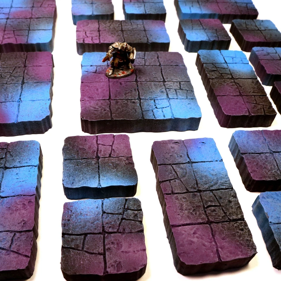 20 azulejos de mazmorras y dragones estilo Underdark - RPG Terrain D&D Pathfinder Foto 3 de 4