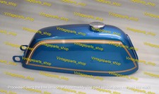 New Suzuki A50P (AP50) AC50 K50 A100 Blue Painted Fuel Petrol Tank 1975-1977