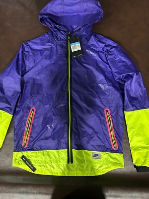 NEW Nike Shield Flash Full Zip Running Jacket Court Purple BV5615-547 Men s MED