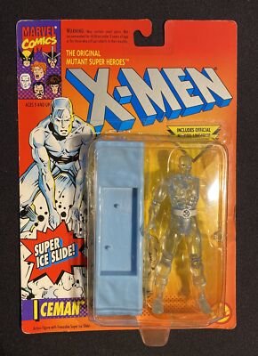 X Men Iceman With Super Ice Slide Action Figure 1993 Marvel