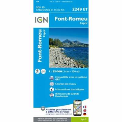France 1:25K map 2249ET: Font-Romeu & Capcir