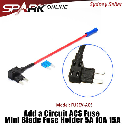 CT Add a Circuit ACS Fuse Tap Mini Standard Blade Fuse Holder Adapter 5A 10A 15A