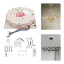 Motorized Chandelier Hoist Lift System with Remote and Wall Control Heavy Duty