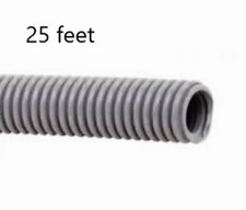 25 feet DCI dental VACUUM TUBING  3/4" I.D CORRUGATED GRAY 704 Flexible 