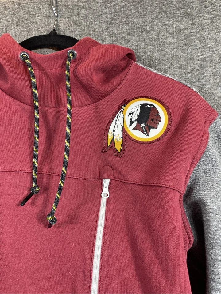 Nike Washington Redskins Hoodie Therma Fit Burgundy Gray Pullover NFL - Youth M - Image 2 of 4