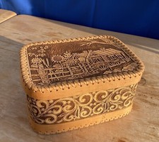 Holz Birkenrinde Box Handarbeit &Ouml;kologisch Vorratsbeh&auml;lter Deko Lebensmittelqualit&auml;t