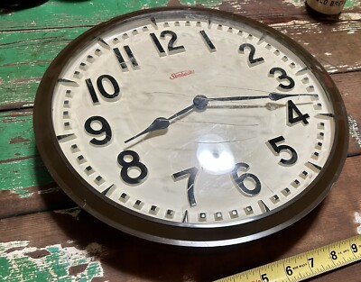 Sunbeamアメリカンヴィンテージ時計1950〜1970年代壁掛け時計可動品 Sunbeamアメリカンヴィンテージ時計1950〜1970年代壁掛け時計