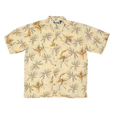 Camicia Hawaii Da Uomo PREMIER INTERNATIONAL Gialla A Fiori 2XL