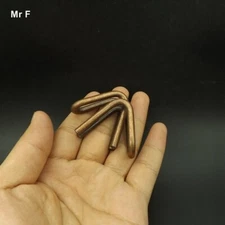 Bronze Color Chinese V Ring Puzzle IQ Metal Wire Toy