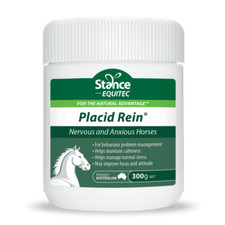 Equitec Placid Rein Horse Supplement Stress Behaviour 300gm 1.5kg 3kg Agri