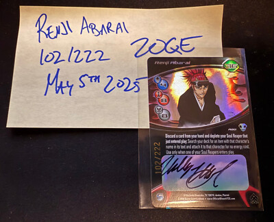Bleach TCG - Renji Abarai - A20 - 102/222