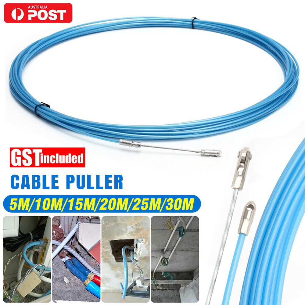 5-30m Cable Fish Push Puller Conduit Snake Cable Rodder Fish Tape Wire ...