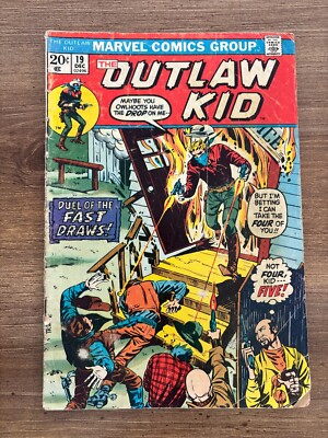 The Outlaw Kid # 19 VG Marvel Comic Book Western Cowboy 15 J291