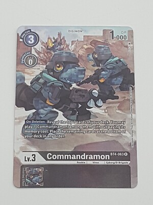 Digimon TCG Commandramon Campaign Rare NM