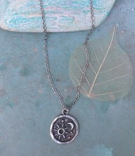 NEW ARTISAN HANDMADE SUNDANCE CHARM NECKLACE HANDCRAFTED ANTIQUE SILVER JEWELRY