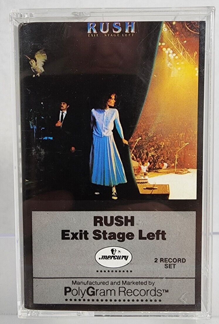 Rush "Exit Stage Left" Mercury Cassette Tape 1981