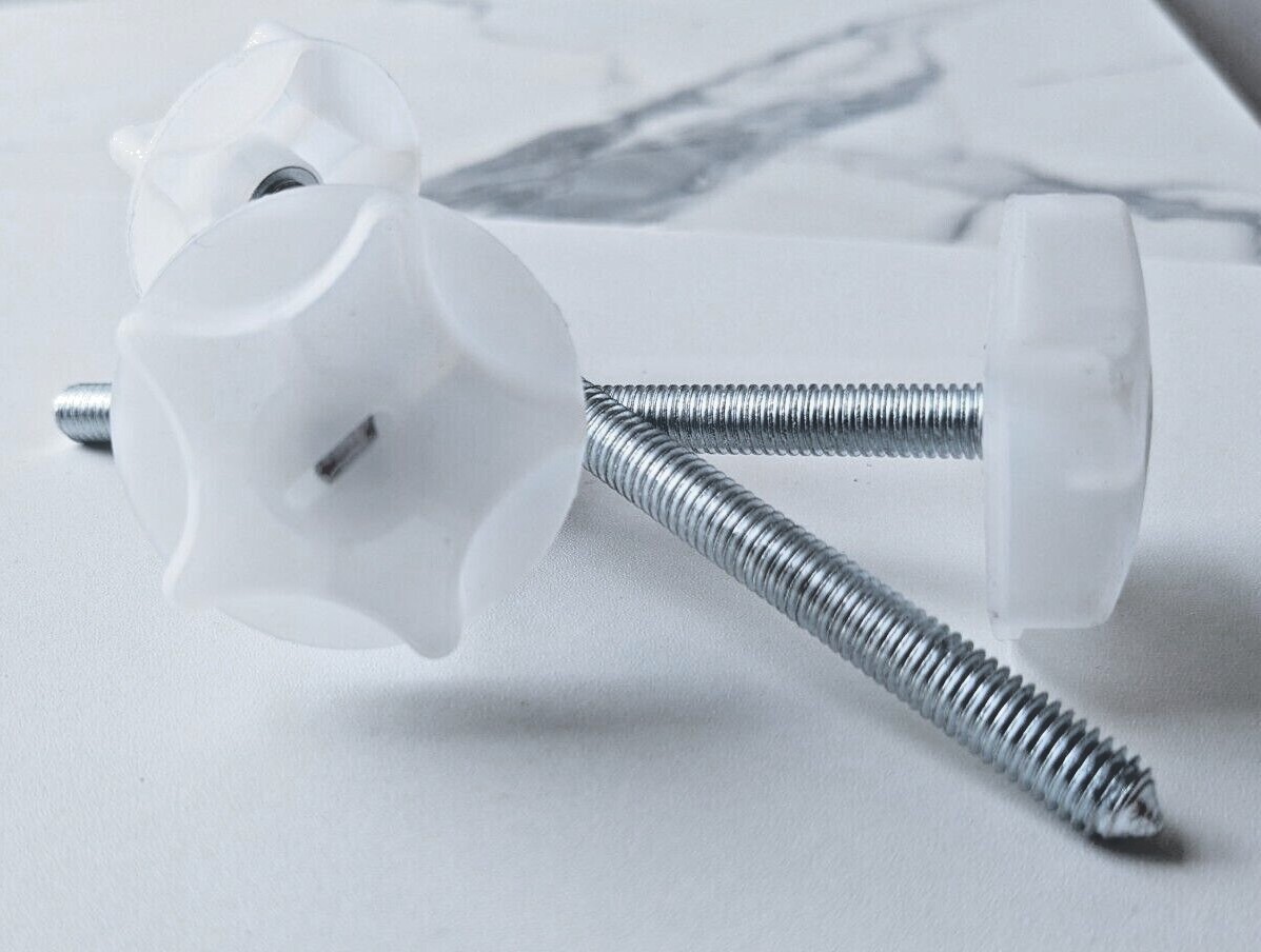 M8 HEADBOARD BOLTS 50mm / 90mm / 120mm SCREWS WITH WASHERS FIXINGS