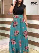 Women's Long Dress Summer Boho Long Sleeve Polyester Ankle-Length Fit And Flare