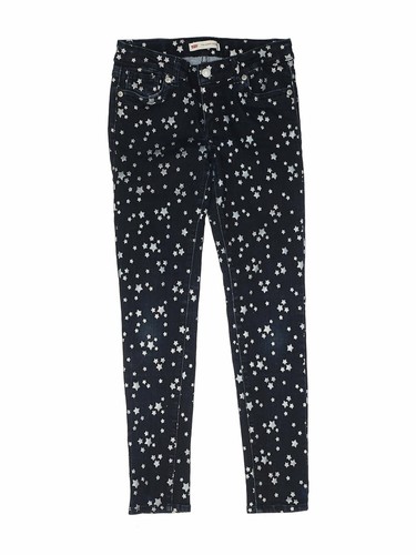 Levis Ragazze Super Skinny Levi 710 JEANS BLU SCURO CON STELLE | eBay