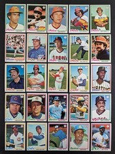 1978 Topps Baseball Set Break 25 Cards