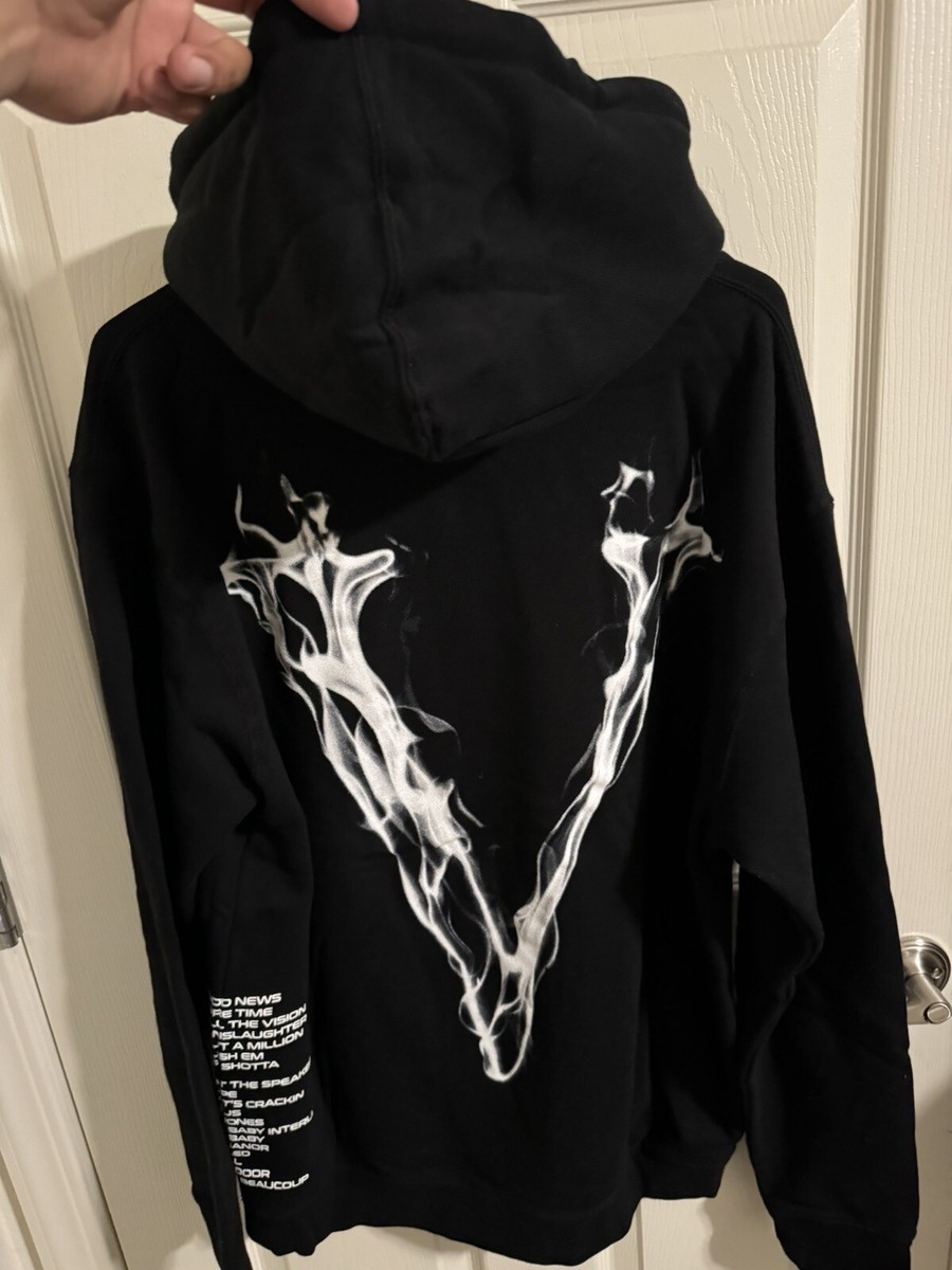 Vlone X Pop Smoke Faith Hoodie M Black | eBay