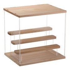 4 Tier Acrylic Display Case with LED Light Tr...