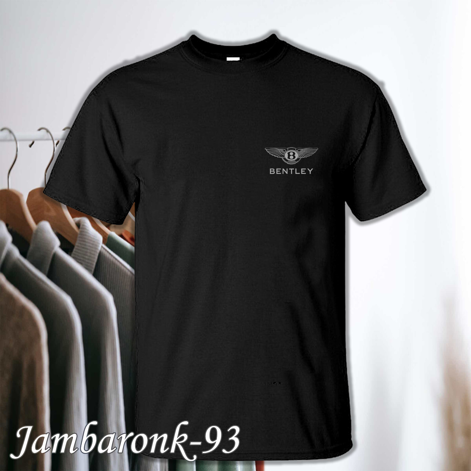 Bentley Logo Funny Men's T-Shirt Made in USA Sizes S to 5XL