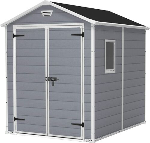 Keter Gerätehaus Geräteschuppen Keter Manor 6x8 DD Gartenhaus 7.6 m2 Satteldach - Bild 2 von 9