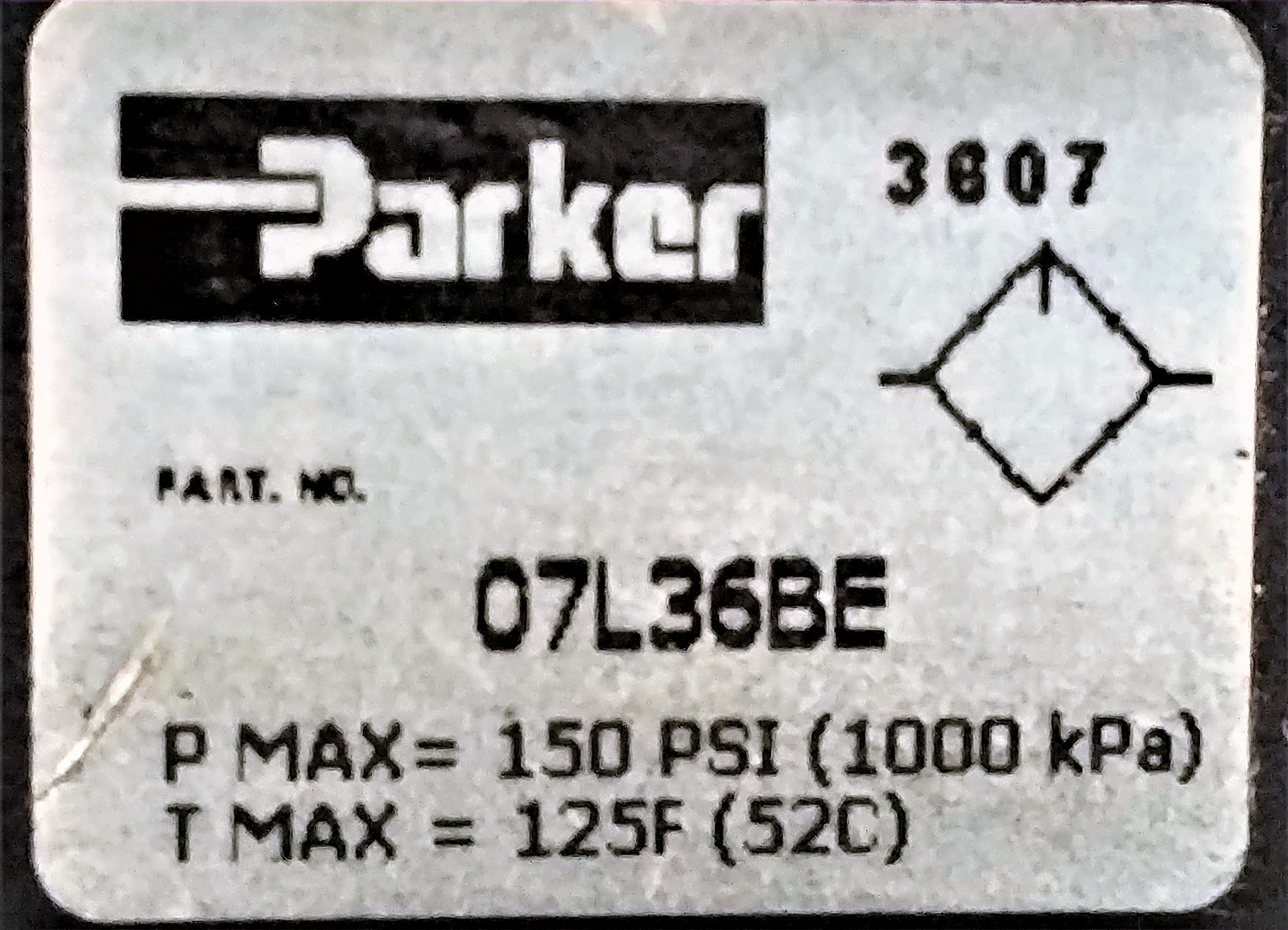 Parker 07L36BE Air Line Lubricator