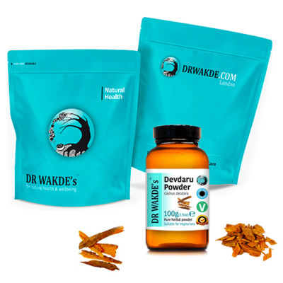 DR WAKDE'S Devdaru Powder (Cedrus deodara) | Pure, Raw & Dried Powder | Ayurv...