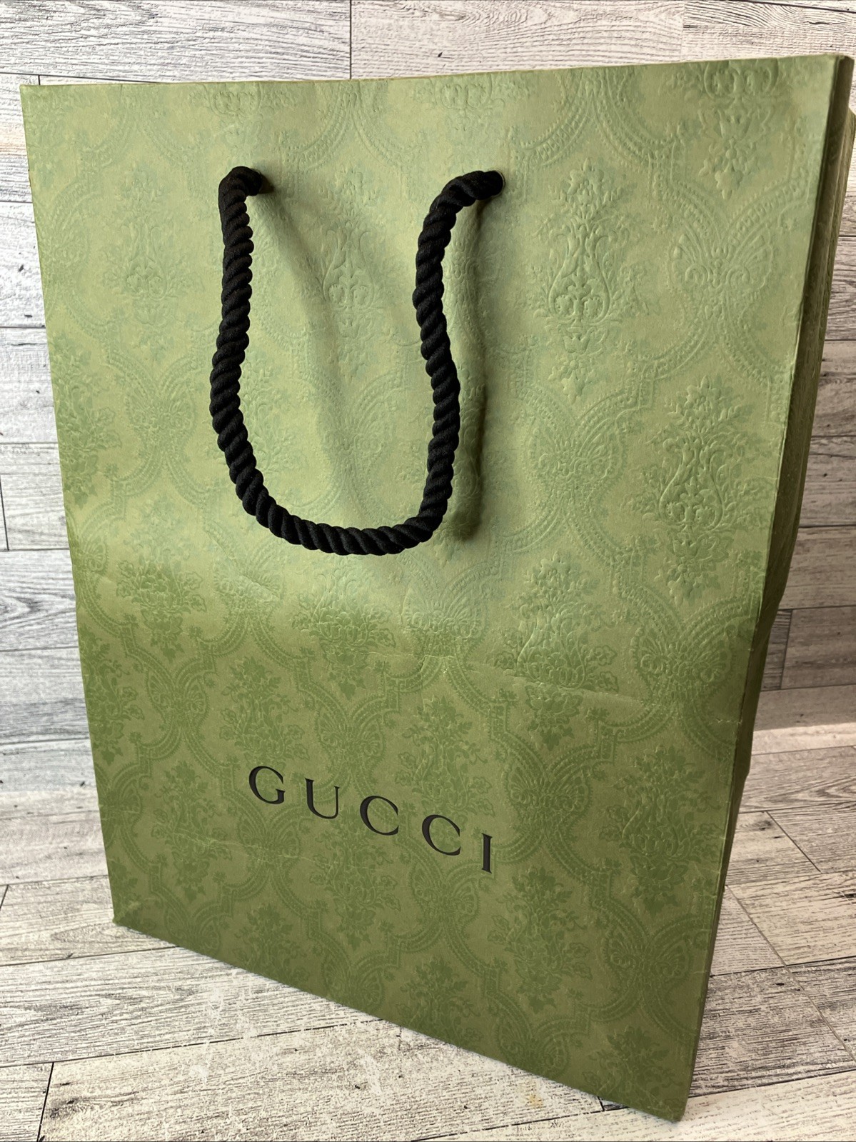 GUCCI Borsa Regalo Shopping 13 X 10 X 6” Verde