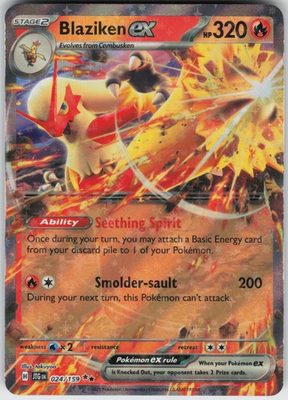 #ad UR 01 Holo Blaziken ex 024 159 Double Rare SV09: Journey Together $3.99