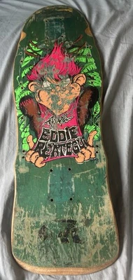 Old School Alva Eddie Reategui Monkey Skateboard Deck - Image 1 of 4