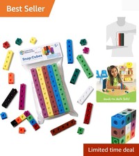 100 Snap Cubes for Kids: Interactive Building Blocks for Homeschool Learning