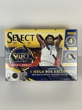 2020-21 Panini Select NBA Basketball Mega Box Red White Green Cracked Ice Prizms
