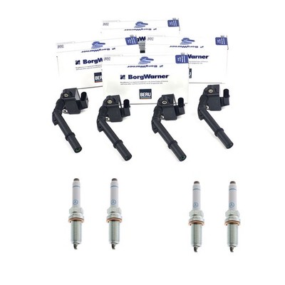 4x Beru Zündspule ZSE241 + Zündkerzen für Mercedes-Benz M260 M264 A B CLA GLA CL