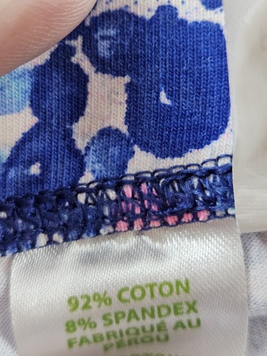 Lilly Pulitzer Leggings Youth Girls Size XL 12-14 MAIA Blue Pink Crop 27450 - Picture 7 of 18