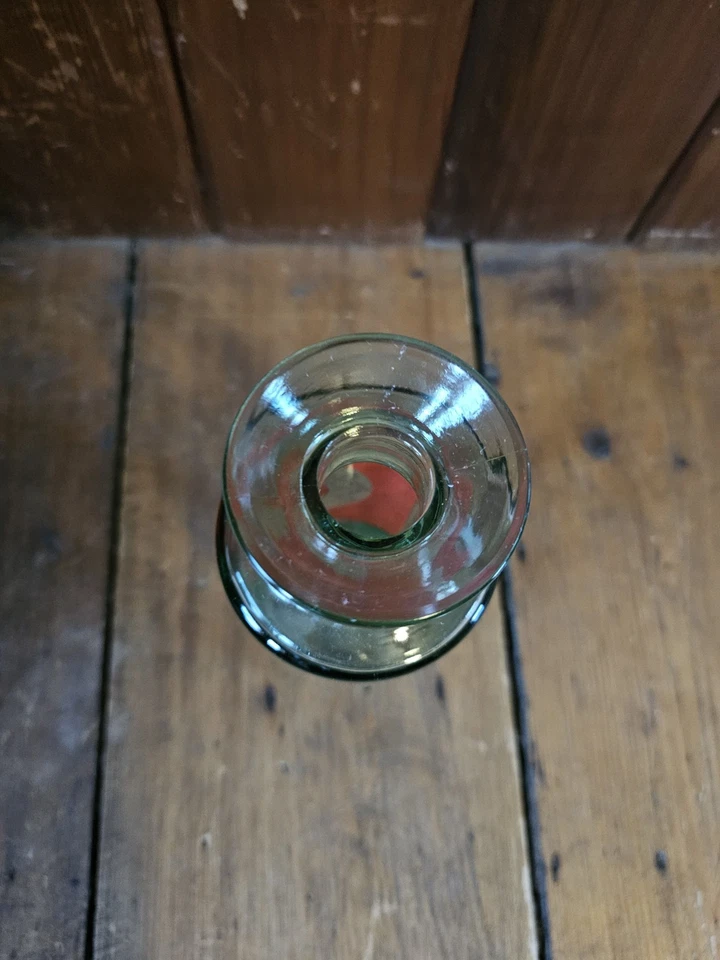 Old Fitzgerald Vintage Bourbon Decanter, 6.5" Tall, Classic Light Green Color - Image 3 of 4