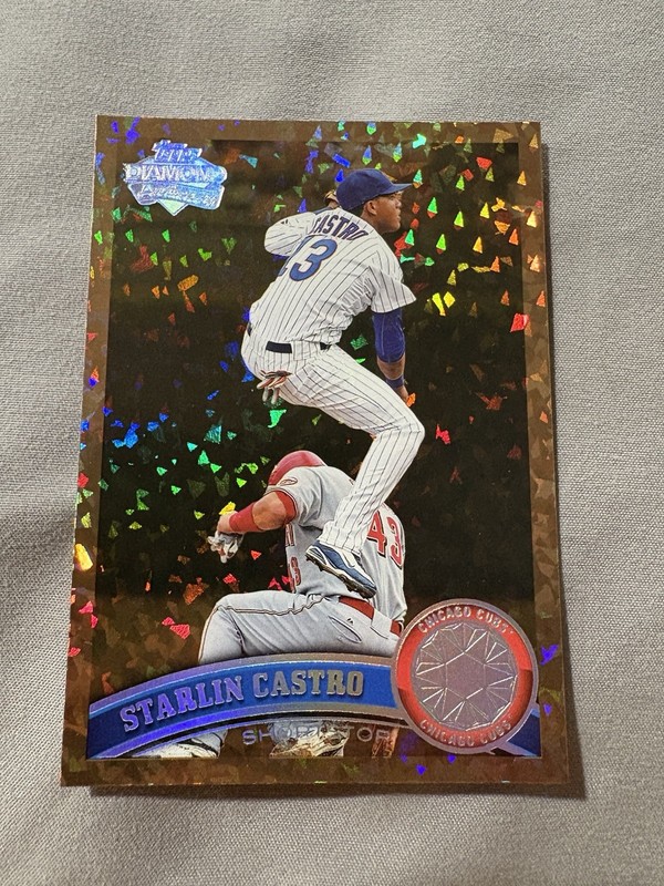 Topps Starlin Castro Chicago Cubs #247 Baseball Trading Card Rainbow Chrome