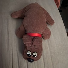 Vintage 1985 Tonka Pound Puppies Brown Newborn Puppy Dog 8" Plush Stuffed Animal