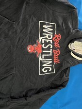 Red Bull Wrestling Black Pullover Hoodie Grap...