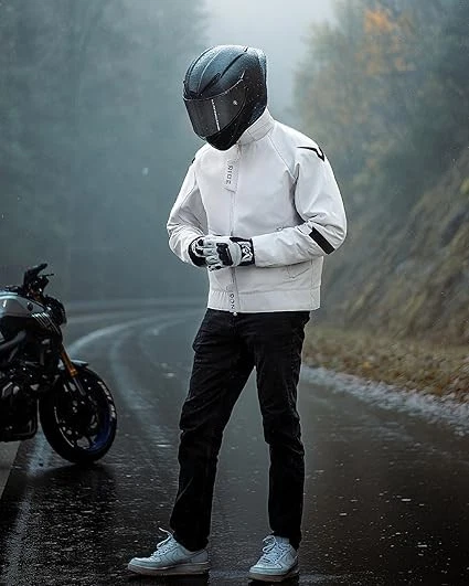 Blouson Moto Homme Taille L 4 Saisons – Veste Moto Textile Respirante et Coupe-V - Photo 4/4