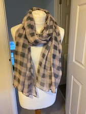 Atmosphere Scarf Polyester Nude Colour NEW With Tags Squares Pattern 