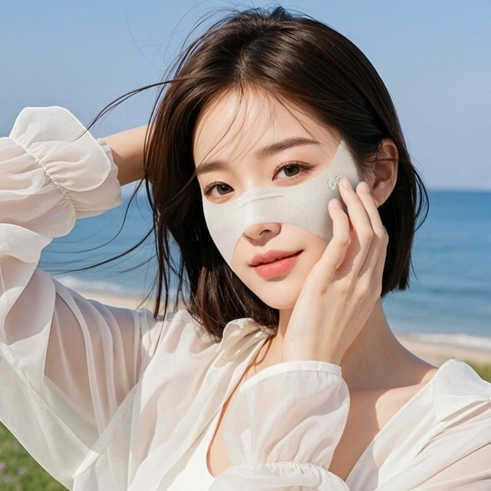 Thin Ice Silk Mask UV Protection Golf Face Mask Sunscreen Eye Patches  Fishing - Image 4 of 4