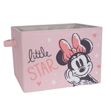 Lambs  Ivy Disney Baby Minnie Mouse Pink Foldable Storage Basket/Container/Bin