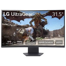 LG - UltraGear 31.5" QHD 180Hz 1ms AMD FreeSync Gaming Monitor with HDR 10 (H...